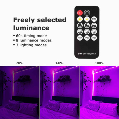 UV Black Light Strip Lights – Fun Housewarming and Holiday Gift for Party Hosts, Dimmable Glow Decor 5M to 20M