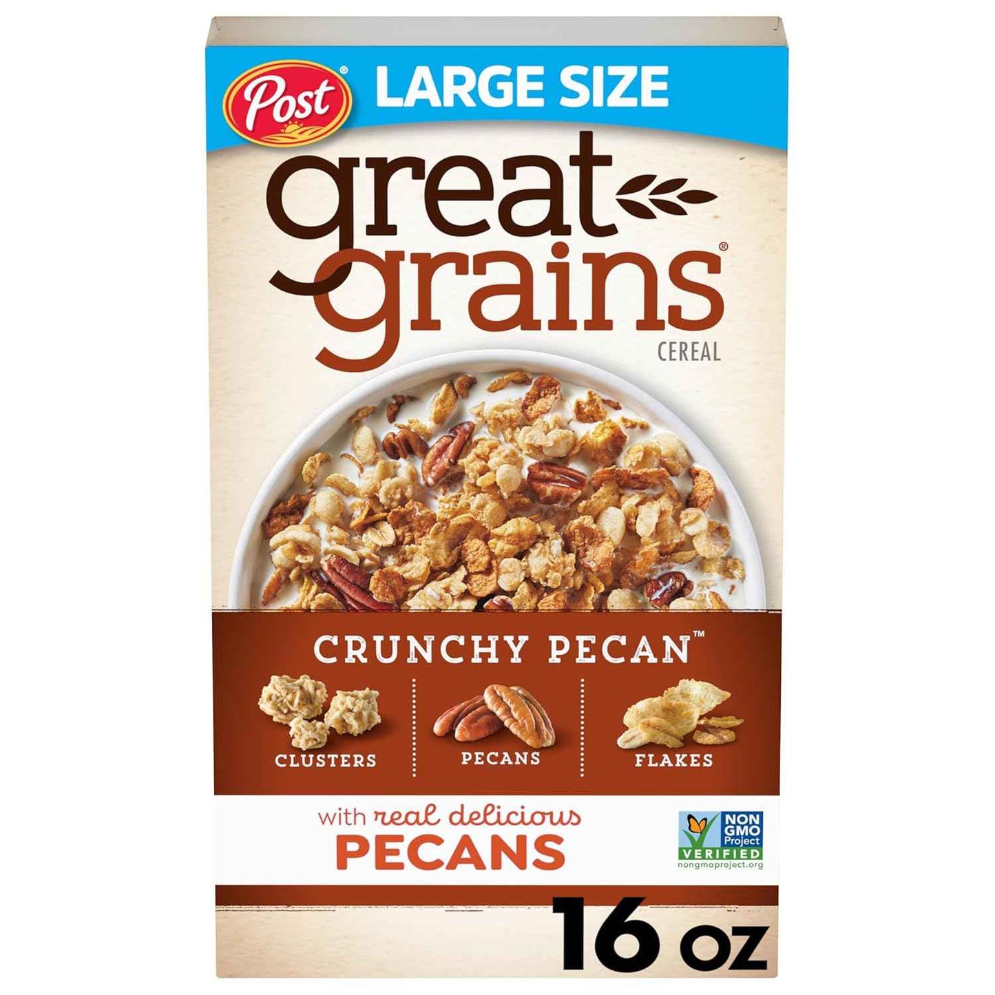 Great Grains Crunchy Pecans Cereal – Heart-Healthy Whole Grain Breakfast for Mindful Mornings