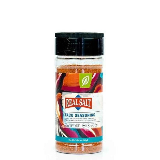 Redmond Real Sea Salt - Natural Unrefined Gluten Free Taco Shaker with Flavor