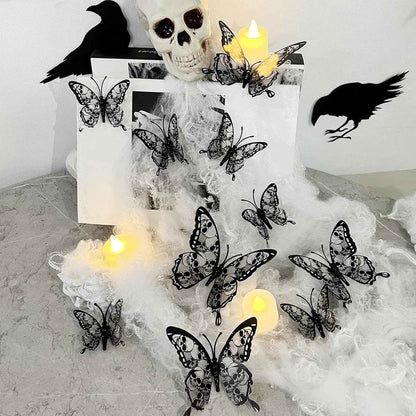 3D Bat Wall Decals – 72 Piece Halloween Home Decor Set with Removable PVC Bats for Indoor Ambiance, Living Room and Bedroom