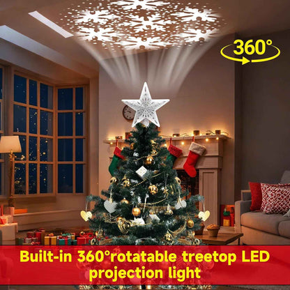 Lumabelle Lighted Christmas Star with Silent Projector – Child-Friendly Nursery and Playroom Holiday Centerpiece