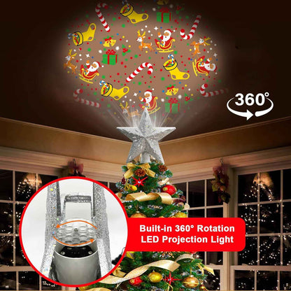 Lumichroma Star Tree Topper with LED Projector – Thoughtful Christmas Present for Neighbors and Coworkers
