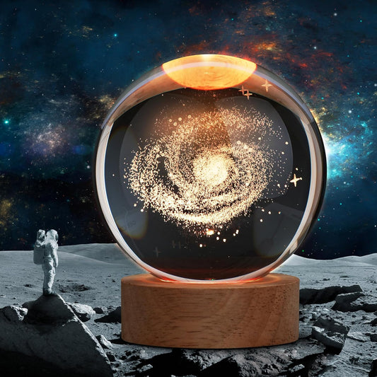 3d laser-engraved k9 crystal sphere with 3.15-inch diameter