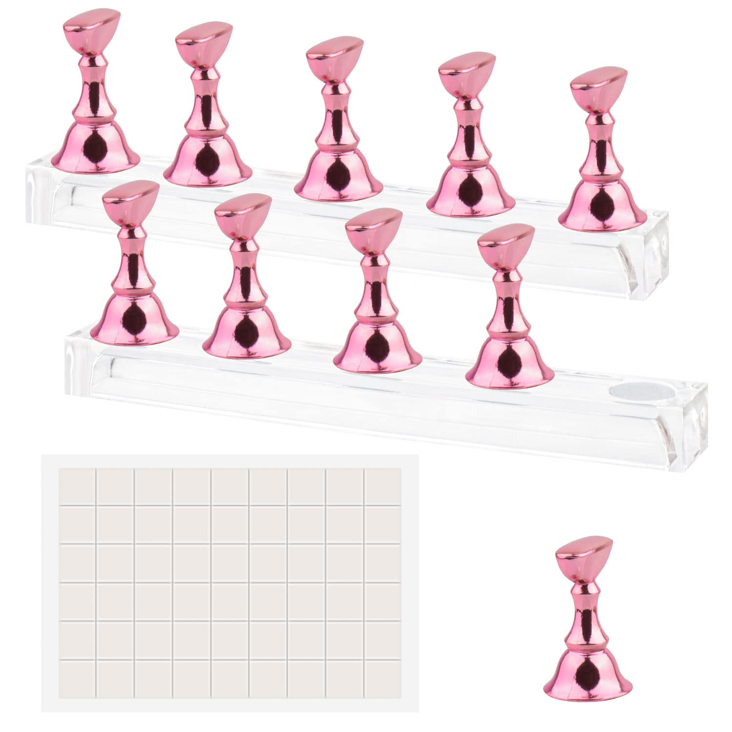 Nail_Stand_Acrylic_Nail_Art_Display_Stand_Magnetic_Nail_Tips_Practice_Holder_54_Pcs_Reusable_Adhesive_Putty_for_DIY_Painting_Nails_Stand_kit
