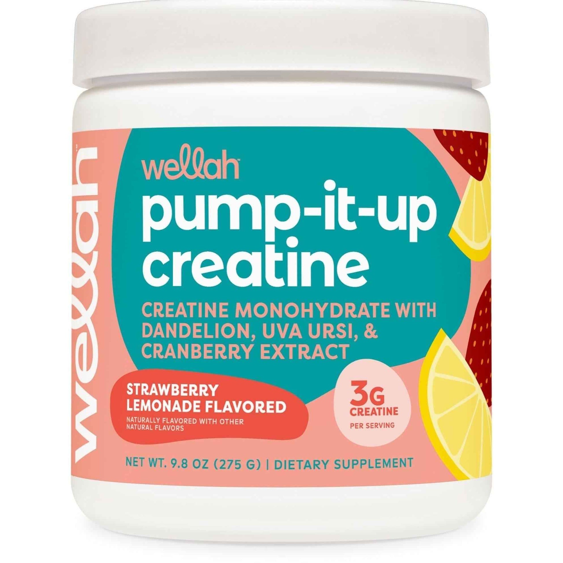 Wellah Pump-It-Up Creatine — Clean, Clutter-Free Countertop Supplement for Intentional Wellness Routines
