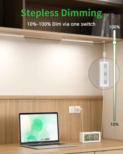 BRIGHTWILL Warm White Under Cabinet LED – Ambient Bar Light for Cozy Bedroom, Living Room, and Entertainment Centers