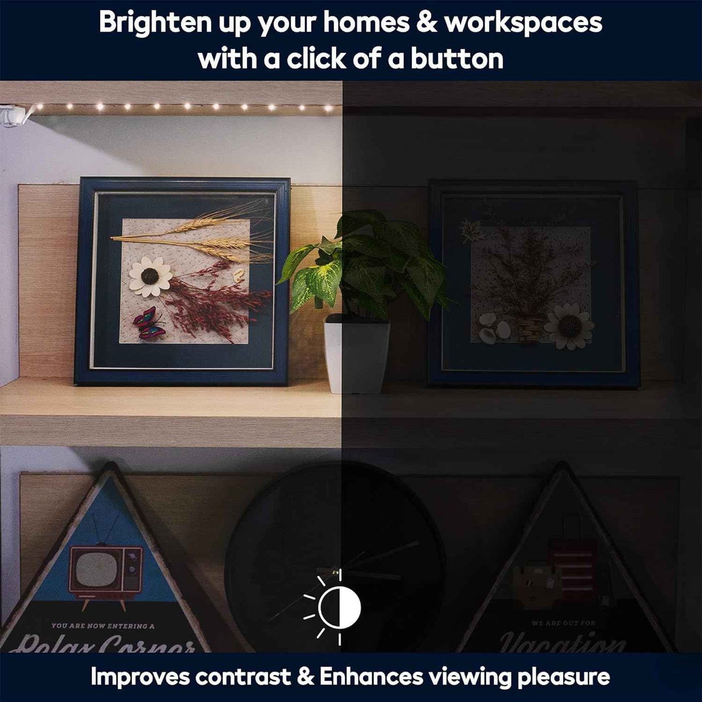 LuminEra SlimLine LED Strip Lights – Cool-Touch Battery Lighting for Kids' Rooms and Nurseries