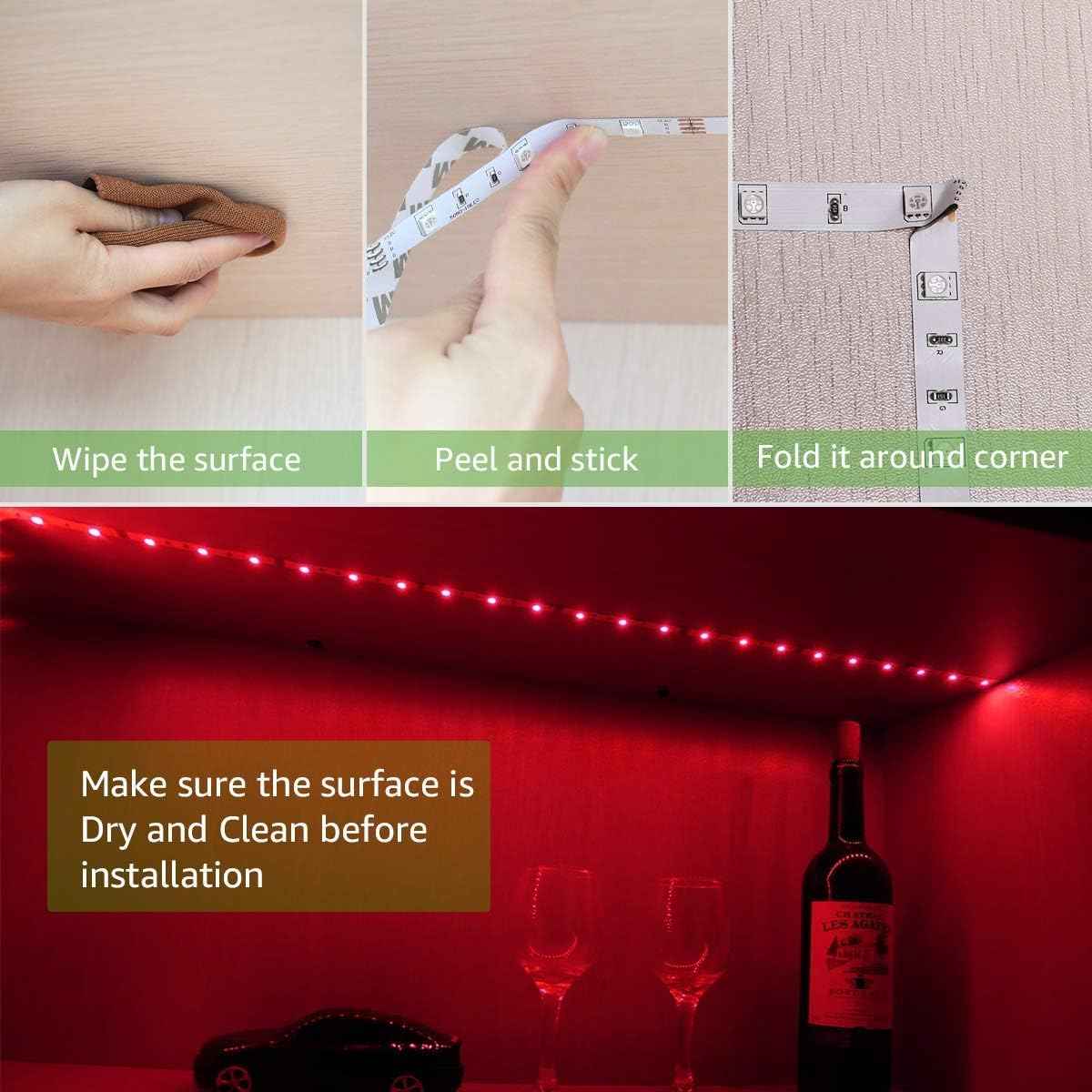 GlowVibe Battery LED Strip Lights – Safe Flame-Free Night Light for Kids Bedrooms and Nurseries