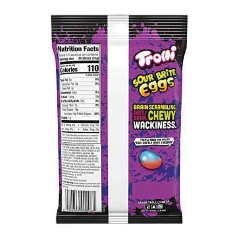 Trolli Sour Brite Eggs - 4 oz Stocking Stuffer and Easter Egg Hunt Surprise for Sour Candy Lovers