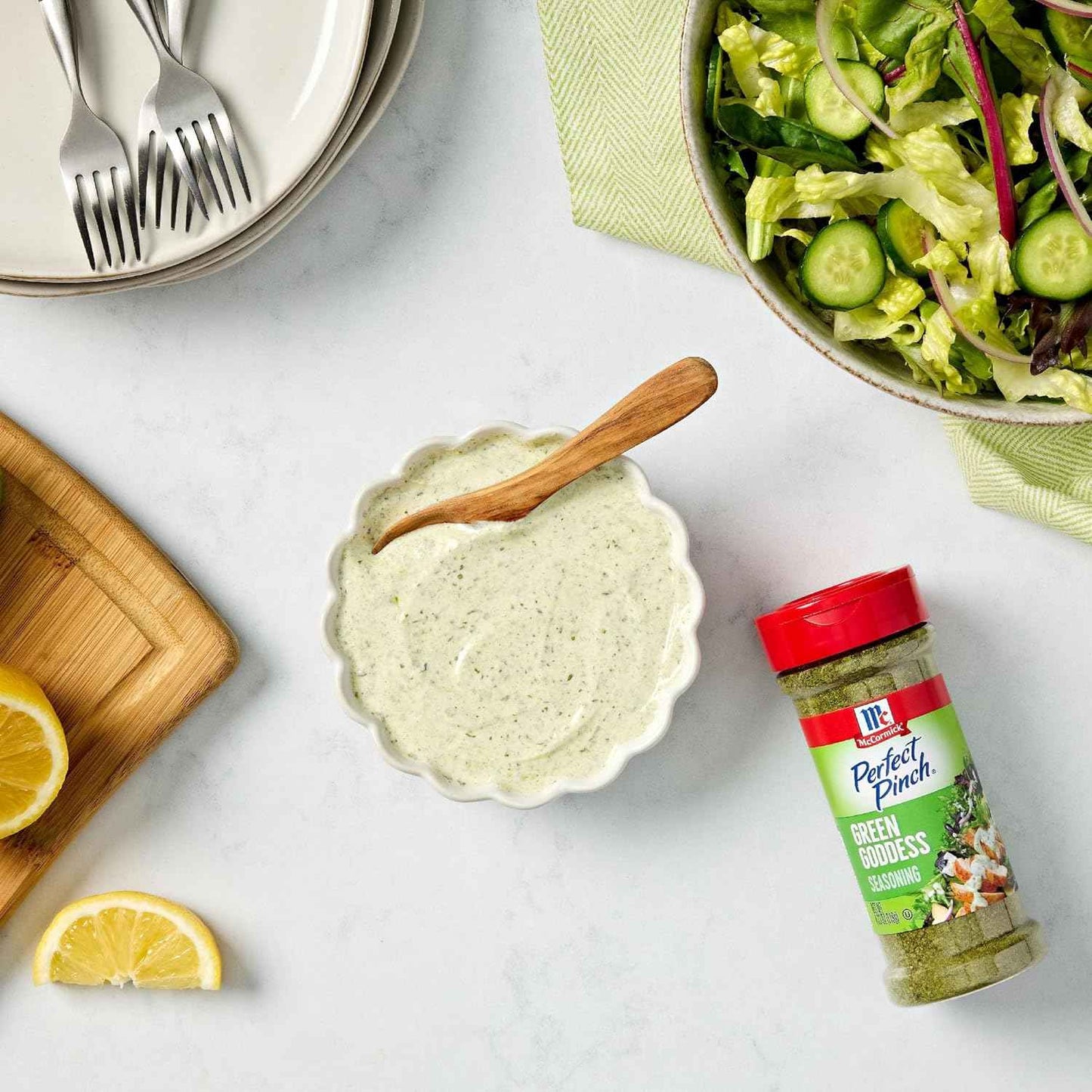 McCormick Perfect Pinch Green Goddess – Single-Bottle All-Purpose Seasoning for Clutter-Free Countertops