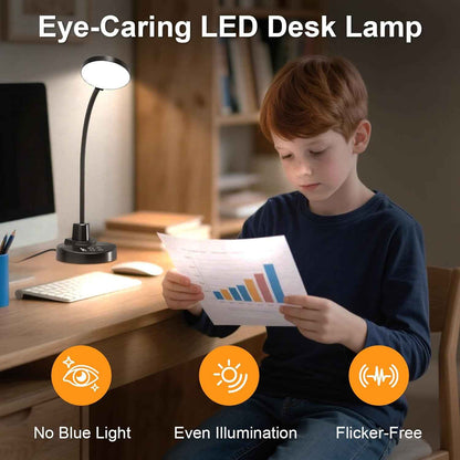 LUMINOAK CozyBeam Desk Lamp – Housewarming Gift Idea with Eye-Caring Light, Timer, and Sleek Matte Finish