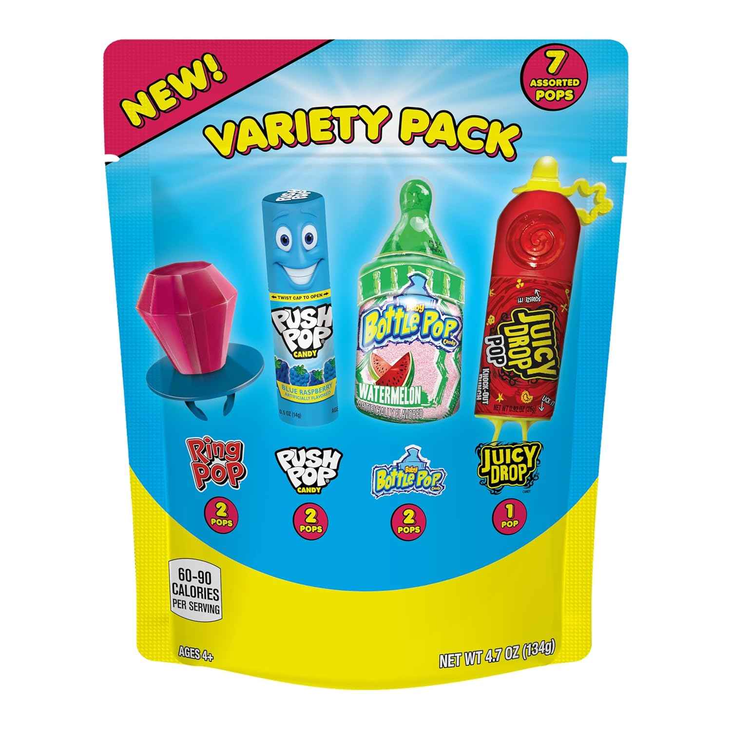 Bazooka Candy Companies Retro Candy Gift Box – Nostalgic 90s Variety Pack for Care Packages, Stocking Stuffers and Thoughtful Surprise Gifts