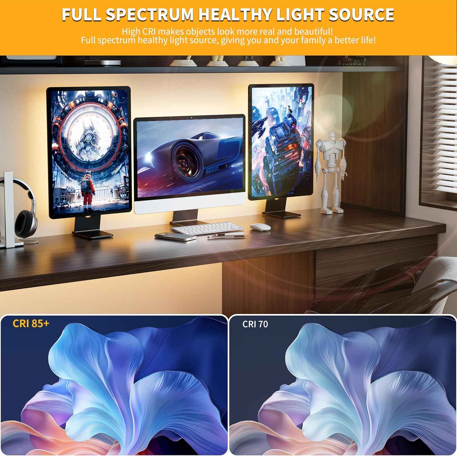 PAUTIX 5V COB LED Strip Light – Tool-Free USB Lighting for Clean, Clutter-Free Walls and Undisturbed Minimalist Interiors