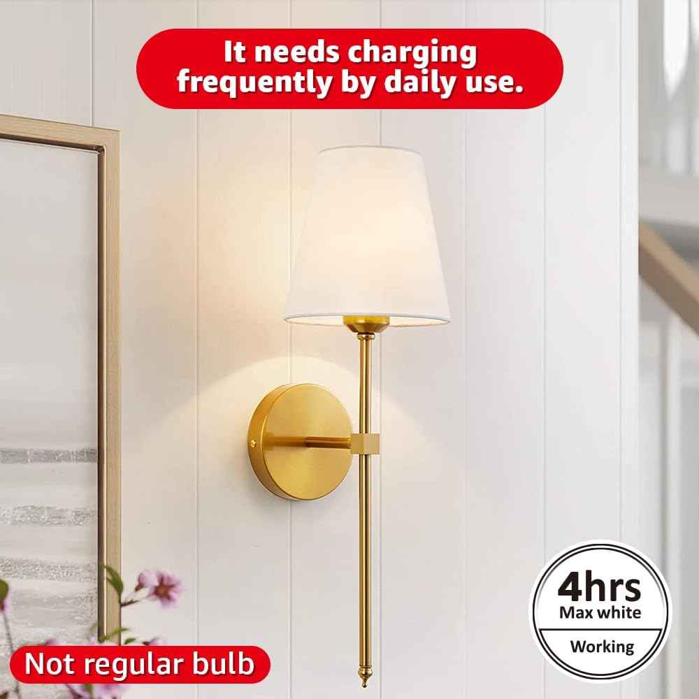 BLUEYE Rechargeable LED Bulb Gift Set for Mom, 2-Pack Cordless Lamp with Remote and Timer for Birthday