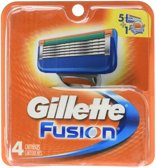 Gillette Fusion 4-Count Refill Cartridges – Practical Father's Day Gift for Dad, Stocking Stuffer for Him
