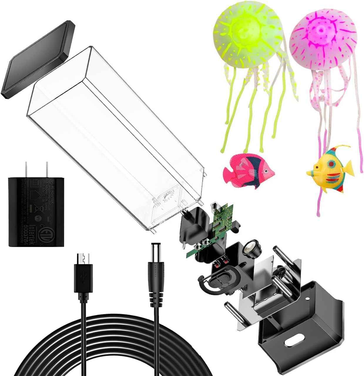 CALOVER Jellyfish Tank Light – Unique Housewarming Gift for Friends, Remote-Controlled Mood Lamp for Living Room