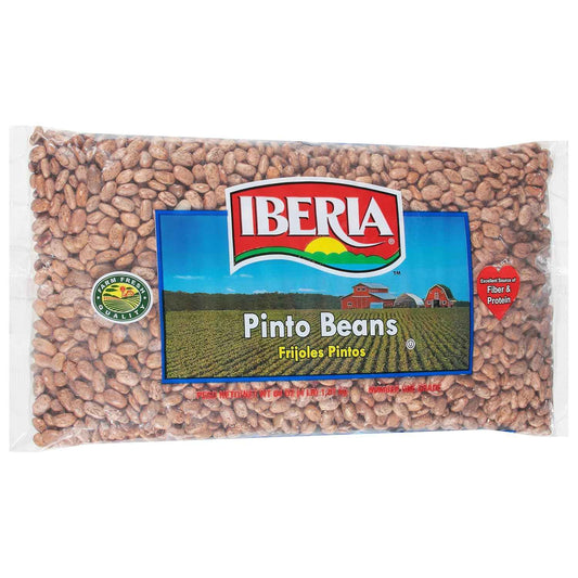 Iberia Pinto Beans 4 lb – Single-Ingredient Bulk Pantry Staple for Clutter-Free Meal Prep