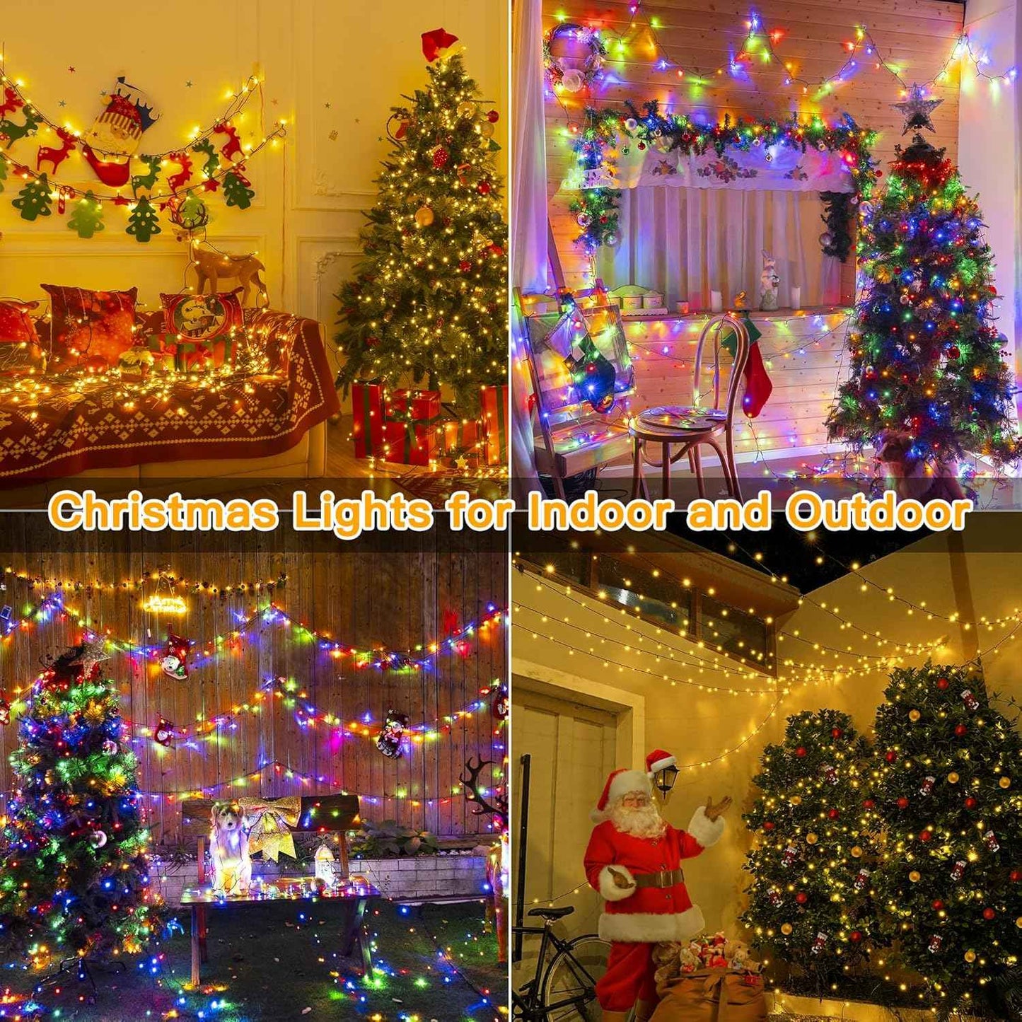 Ollny Bounce Lights 210FT Flameless String Lights – Cool-to-Touch 29V Indoor and Outdoor Lights Safe Around Kids and Pets