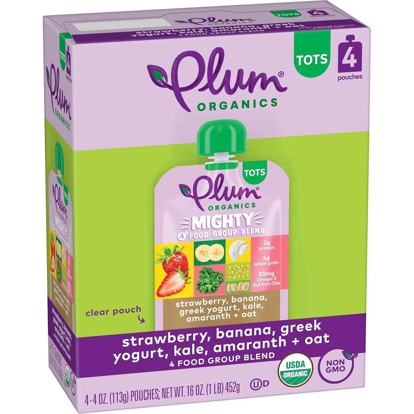 Plum Organics Mighty 4 Toddler Pouch – Practical Baby Shower Gift for New Parents