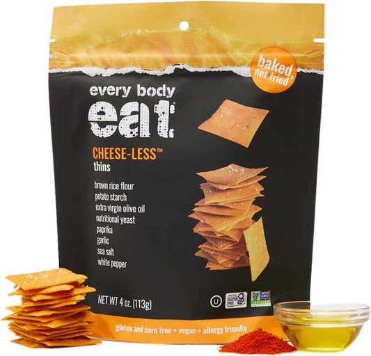 Every Body Eat Cheese-less Snack Thins – Inclusive Housewarming Gift for Friends with Dietary Restrictions