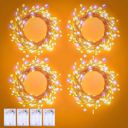 Twinkle Lights Battery Operated – Flameless Alternative to Candles for Bedroom Mantel and Curtain Draping