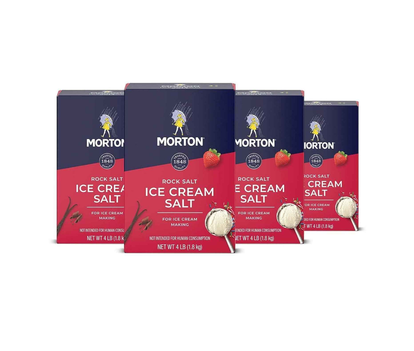 Morton Ice Cream Salt, Rock Salt Tub Pack – Thoughtful Hostess Gift for Summer Housewarmings and Holidays