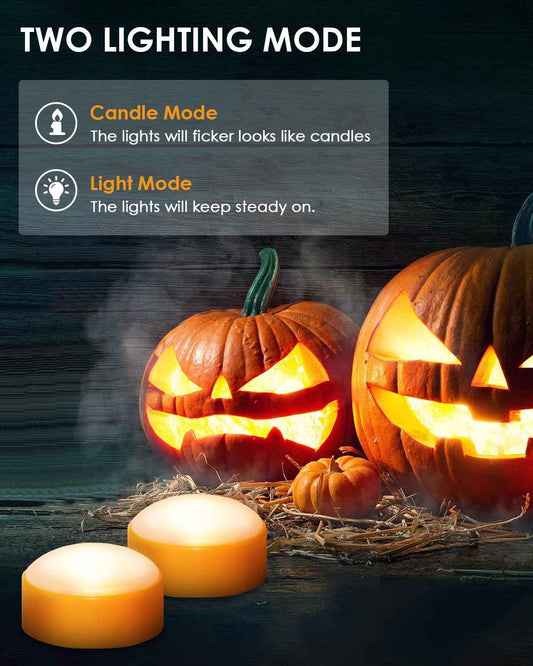 Luditek LED Pumpkin Lights – Nursery Night Light for Toddlers, Cool Touch Battery Lamp