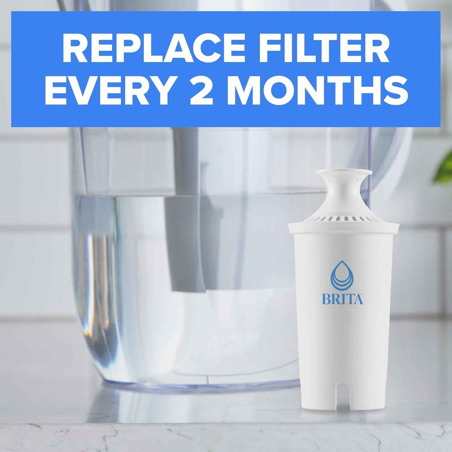 Brita Replacement Water Filter 6-Pack – Pure Drinking Water for Clean-Living Homes and Wellness Routines
