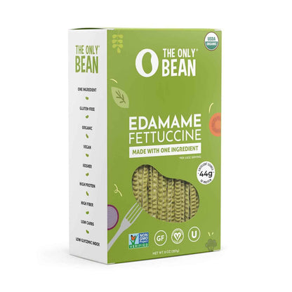 The Only Bean Edamame Fettuccine Gift Set for the Health Conscious Foodie, Organic Protein Pasta