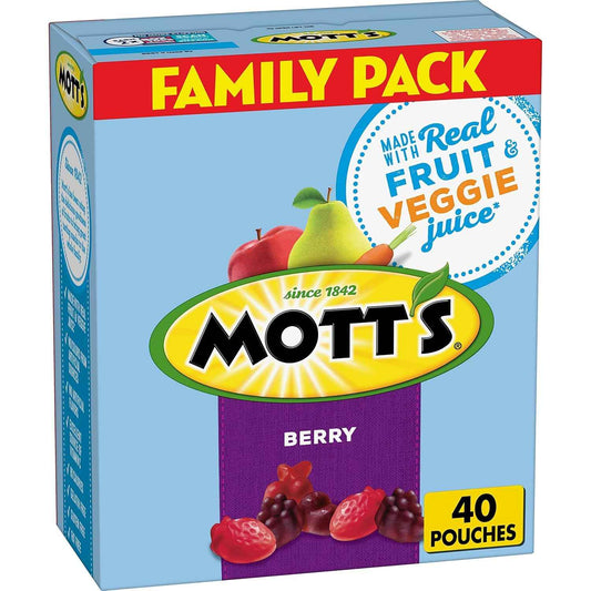 Mott's Gluten Free Fat Free Halloween Fruit Snacks – Wellness Friendly Vitamin C Snack for Celiac and Allergy Lifestyles, 40 Ct