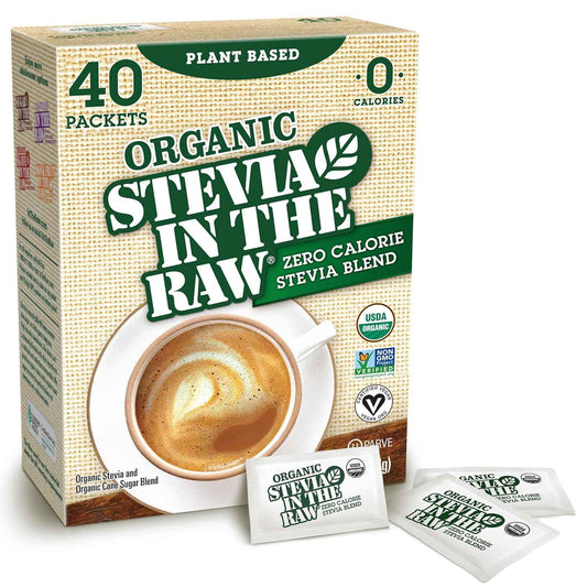 Stevia In The Raw Organic Stevia Sweetener Packets – Travel-Friendly Sweetener for Camping Mornings and Hike Brews