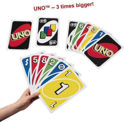 Mattel_Games_​Giant_UNO_Official_Card_Game,_Oversized_Cards_&_Customizable_Wild_Cards_for_2-10_Players