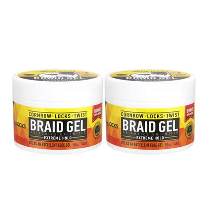 AllDay Locks Braid Gel 5oz, 2-pack