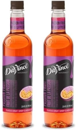 DaVinci Gourmet Classic Passion Fruit Syrup, 25.4 Fl Oz (Pack of 2)