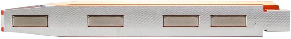 Klein_Tools_935AB4V_Level,_6-Inch_Magnetic_Torpedo_and_Conduit_Level_with_0/30/45/90_Degree_Vials,_V-Groove_and_Magnet_Track,_High_Visibility_Orange