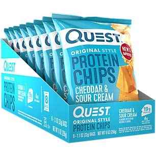 Quest Nutrition Tortilla Style Protein Chips, 20g Protein, 3g Net Carbs, Low Carb, Gluten Free, 1.1 oz