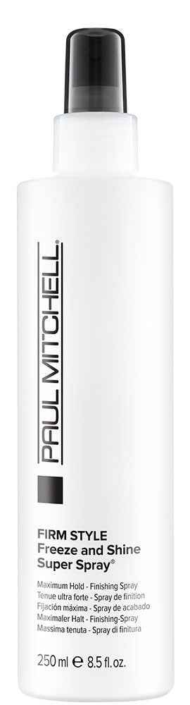Paul Mitchell Freeze and Shine Super Hairspray, Maximum Hold, Shiny Finish Hairspray, For Coarse Hair