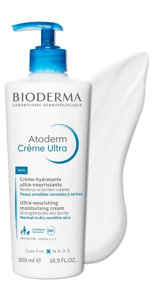 Bioderma Atoderm Ultra Cream Duo Pack, Hydrating Body Moisturizer for Normal to Dry Sensitive Skin