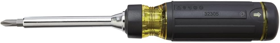 Klein_Tools_32305_Multi-bit_Ratcheting_Screwdriver,_15-in-1_Tool_with_Phillips,_Slotted,_Square,_Torx_and_Combo_Bits_and_1/4-Inch_Nut_Driver