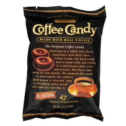 Bali's Best Coffee Candy Individually Wrapped – Portable Pick-Me-Up for Home Office Focus and Midday Energy