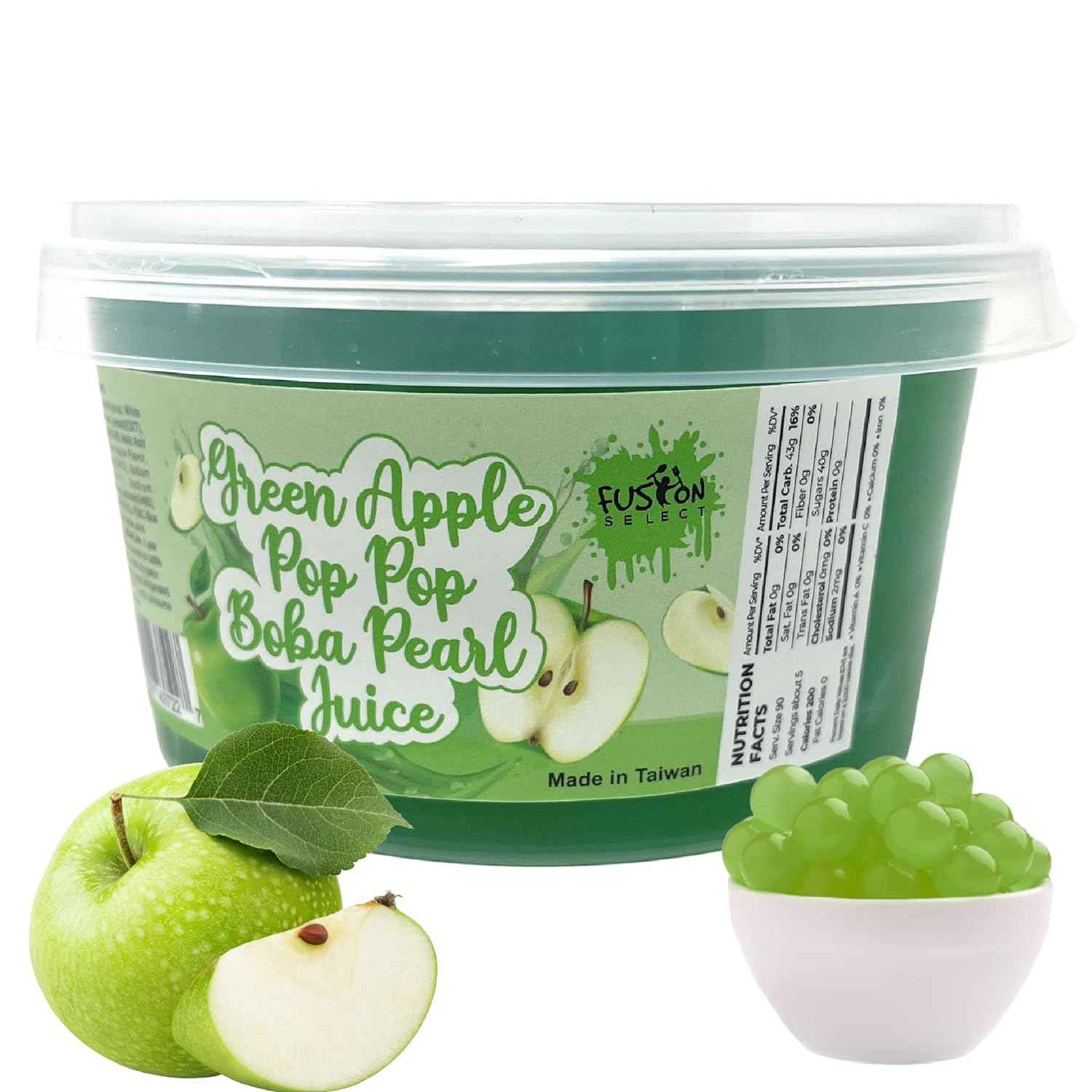 Fusion Select Popping Boba Pearls Strawberry – Refreshing Add-In for Wind-Down Mocktails and Self-Care Drinks