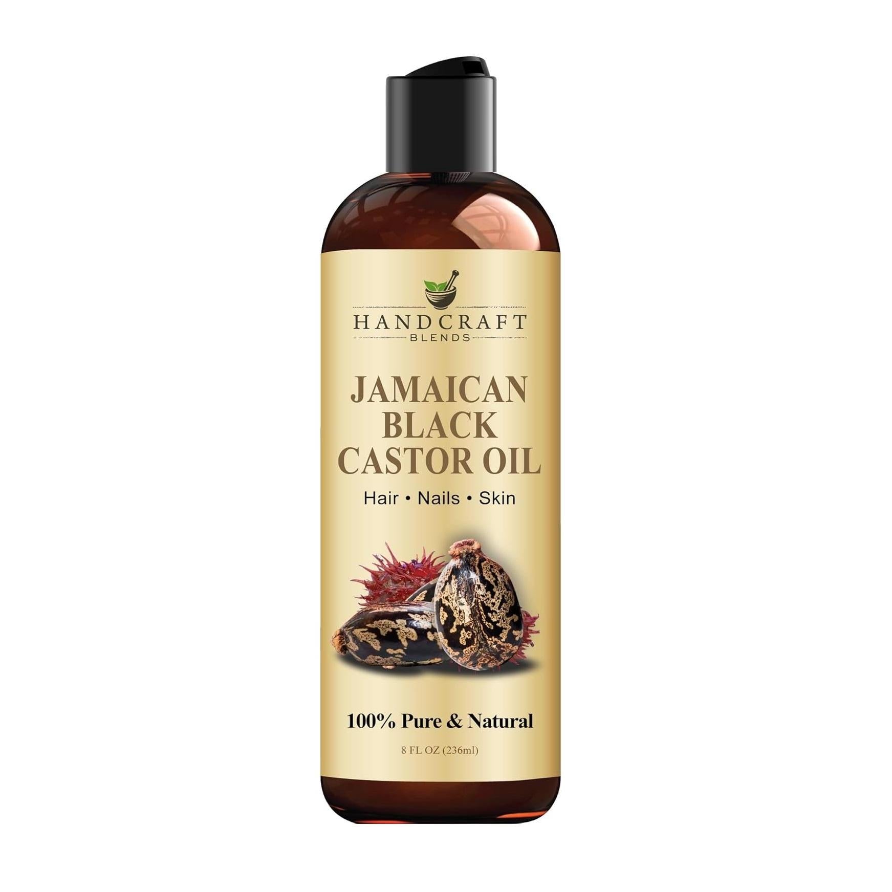 Handcraft_Blends_Jamaican_Black_Castor_Oil_-_8_Fl_Oz_-_100%_Pure_and_Natural_-_Carrier_Oil_-_Hair_and_Body_Oil