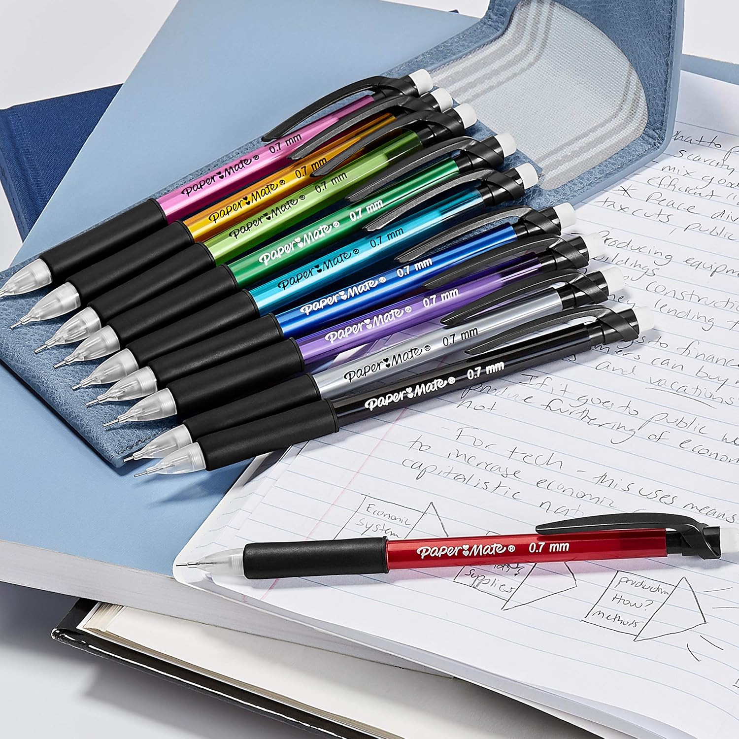 Paper_Mate_Mechanical_Pencils,_Write_Bros._Comfort_#2_Pencil_with_Comfort_Grip,_Great_for_Long_Writing_Tasks,_0.7mm,_12_Count