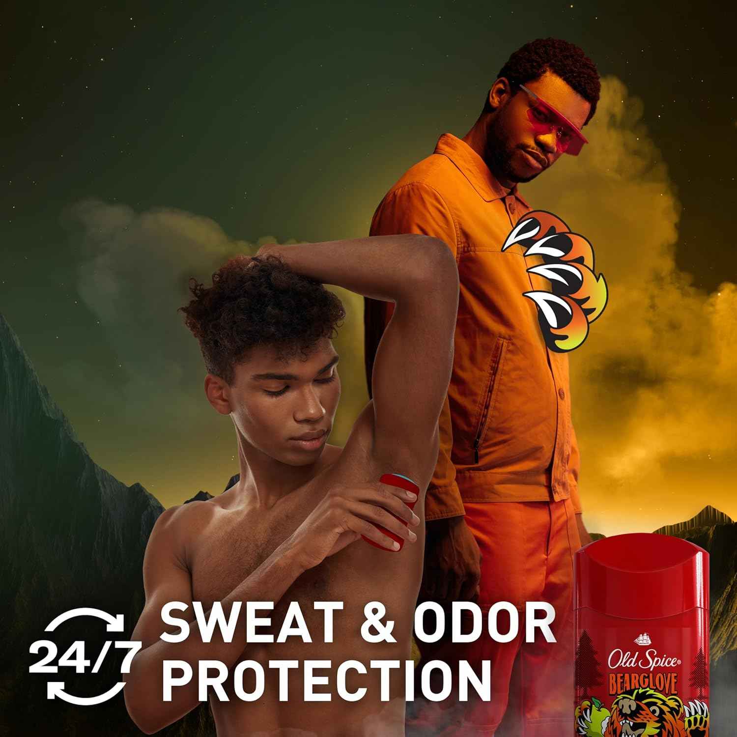 Old Spice Aluminum Free Deodorant – Thoughtful Stocking Stuffer for Men, Invisible Solid Bearglove Scent