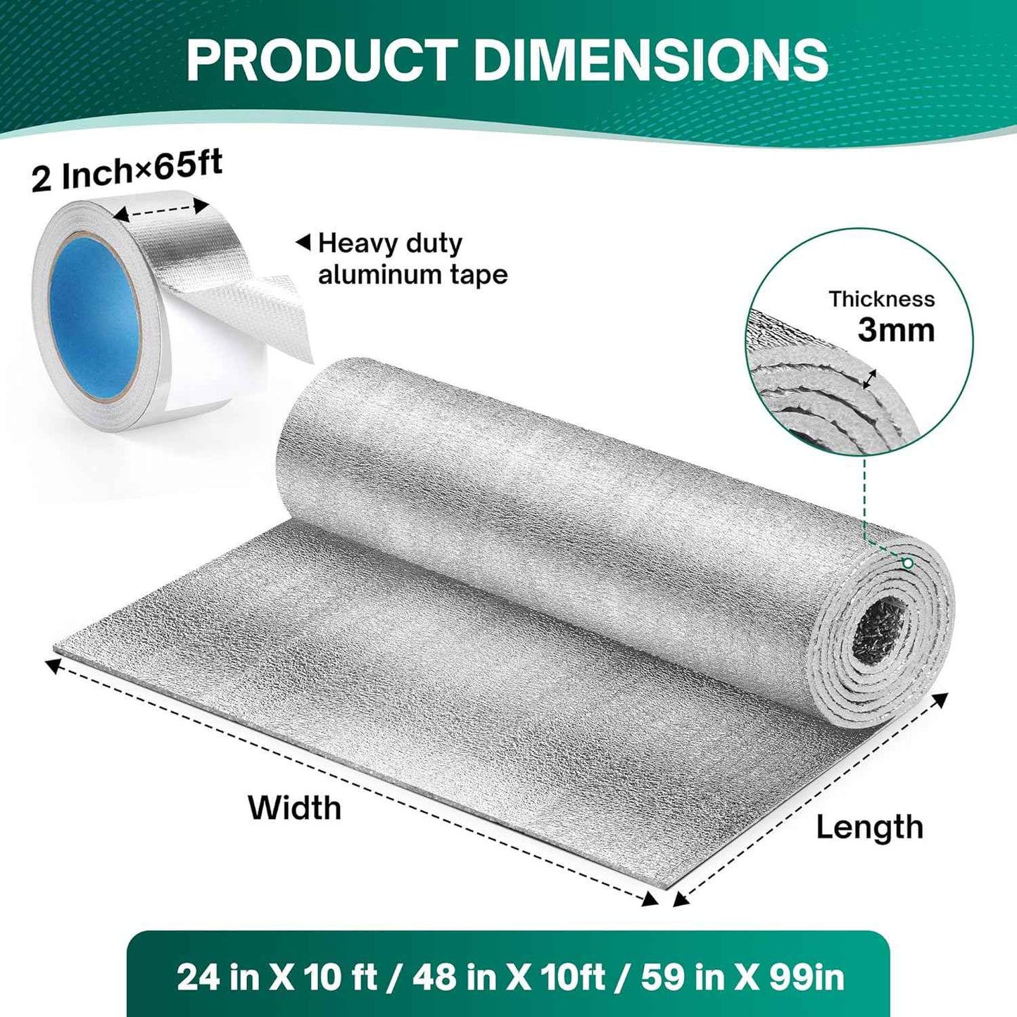 Reflective Window Insulation Roll – Clean-Line Radiant Barrier for Uncluttered Home Interiors