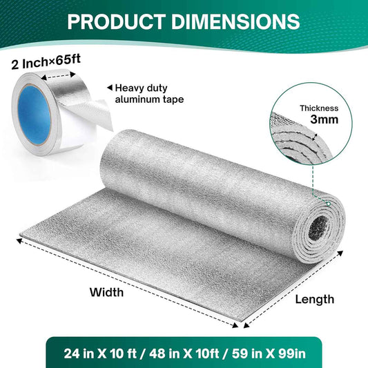 Reflective Window Insulation Roll – Clean-Line Radiant Barrier for Uncluttered Home Interiors