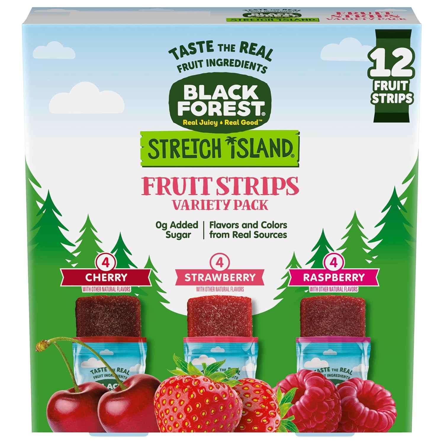 Stretch Island Fruit Strips – Simple Grab-and-Go Snack Drawer Essential, Zero Added Sugar 48 Count