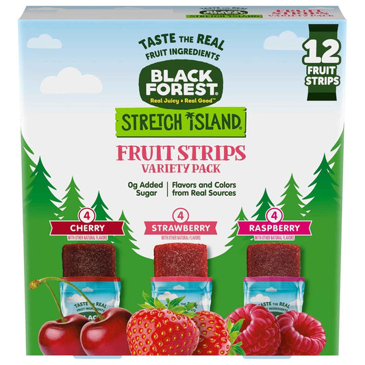 Stretch Island Fruit Strips – Simple Grab-and-Go Snack Drawer Essential, Zero Added Sugar 48 Count