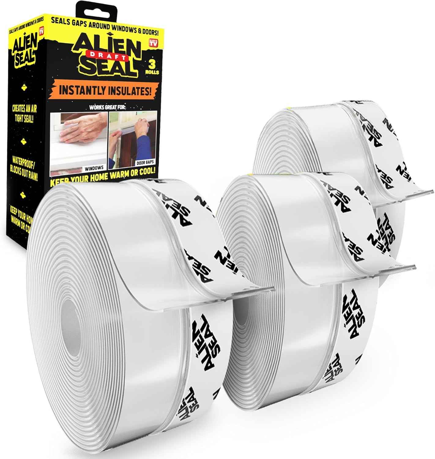 Alien Draft Seal – Invisible Draft Stopper for Bedroom Windows and Front Door Entryways