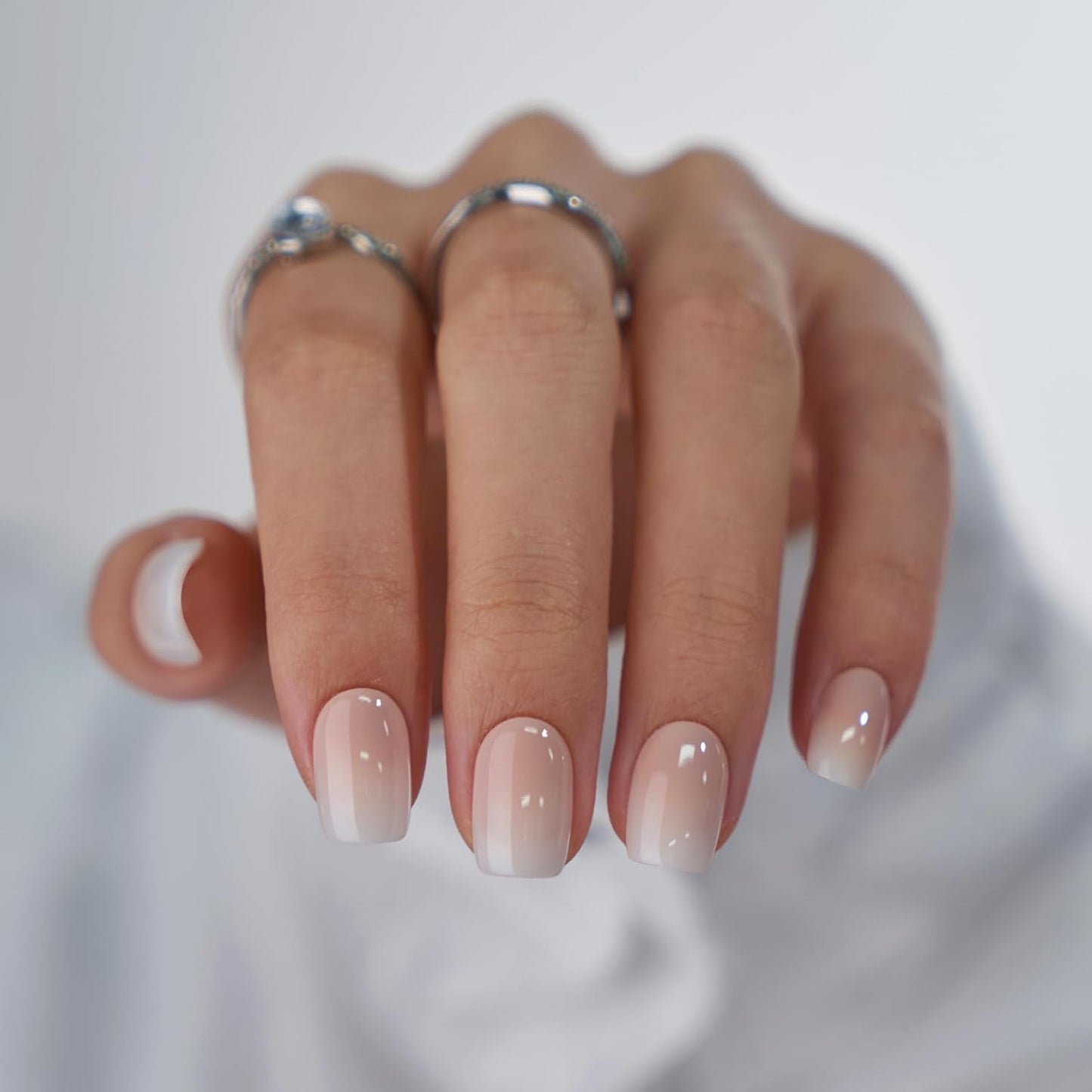 BTArtbox_Square_Ombre_Press_On_Nails_-_Soft_Gel_Press_On_Nails_Short_with_Nail_Glue,_15_Sizes_-_30_Reusable_Fake_Nails_Kit,_Vanilla_Cream
